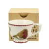 Emma Bridgewater Christmas Decorations-Christmas Joy Robin Tiny Teacup Boxed