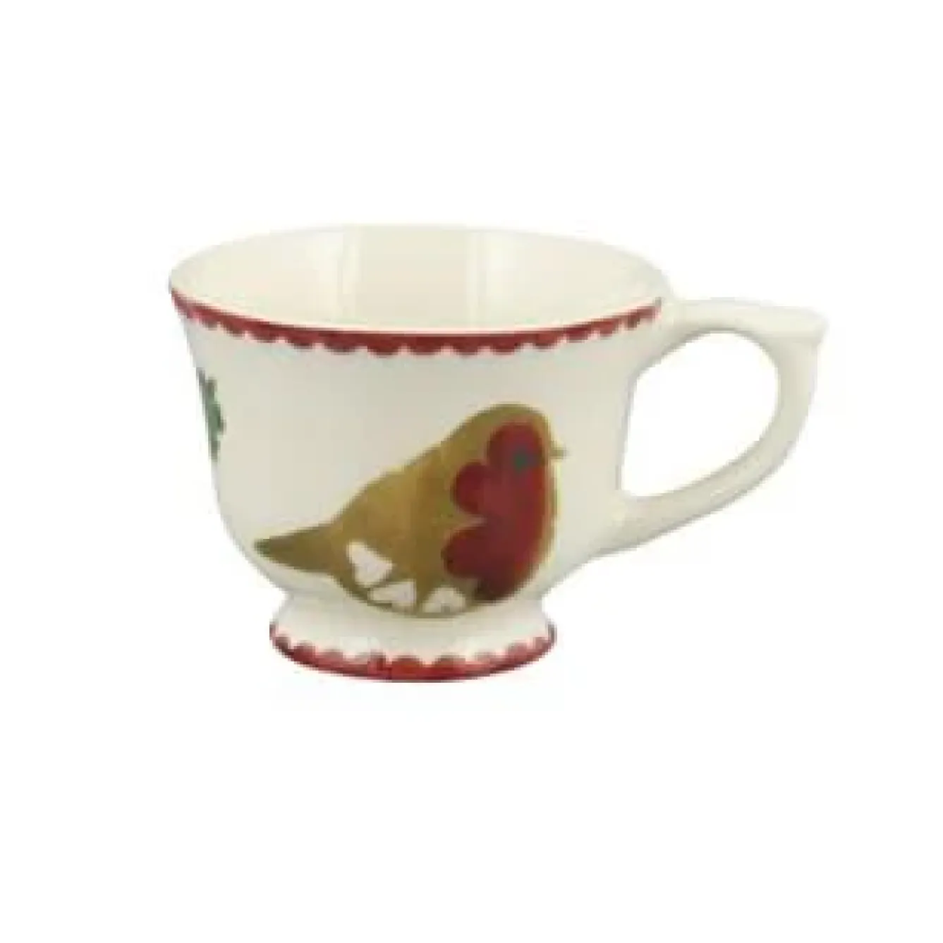 Emma Bridgewater Christmas Decorations-Christmas Joy Robin Tiny Teacup Boxed