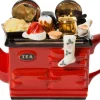 Ceramic Inspirations Tea|Teapots-Christmas Large Aga Teapot - Red