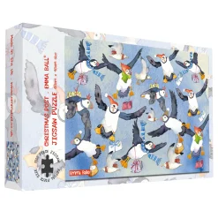 Emma Ball Puzzles-Christmas Post Flying Puffins 1000 Piece Jigsaw Puzzle