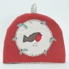 Poppy Treffry Tea|Tea Cosies-Christmas Robin Tea Cosy