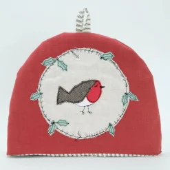 Poppy Treffry Tea|Tea Cosies-Christmas Robin Tea Cosy