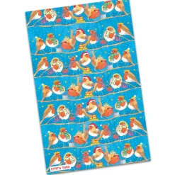 Emma Ball Christmas|Tea-Christmas Robins Tea Towel