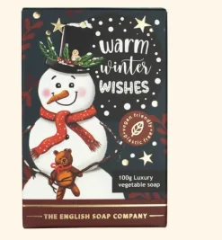 English Soap Company Soaps & Lotions-Christmas Snowman Mini Soap - 100g