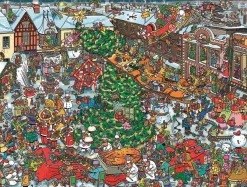 All Jigsaw Puzzles Puzzles-Christmas Street 500 Piece Jigsaw Puzzle