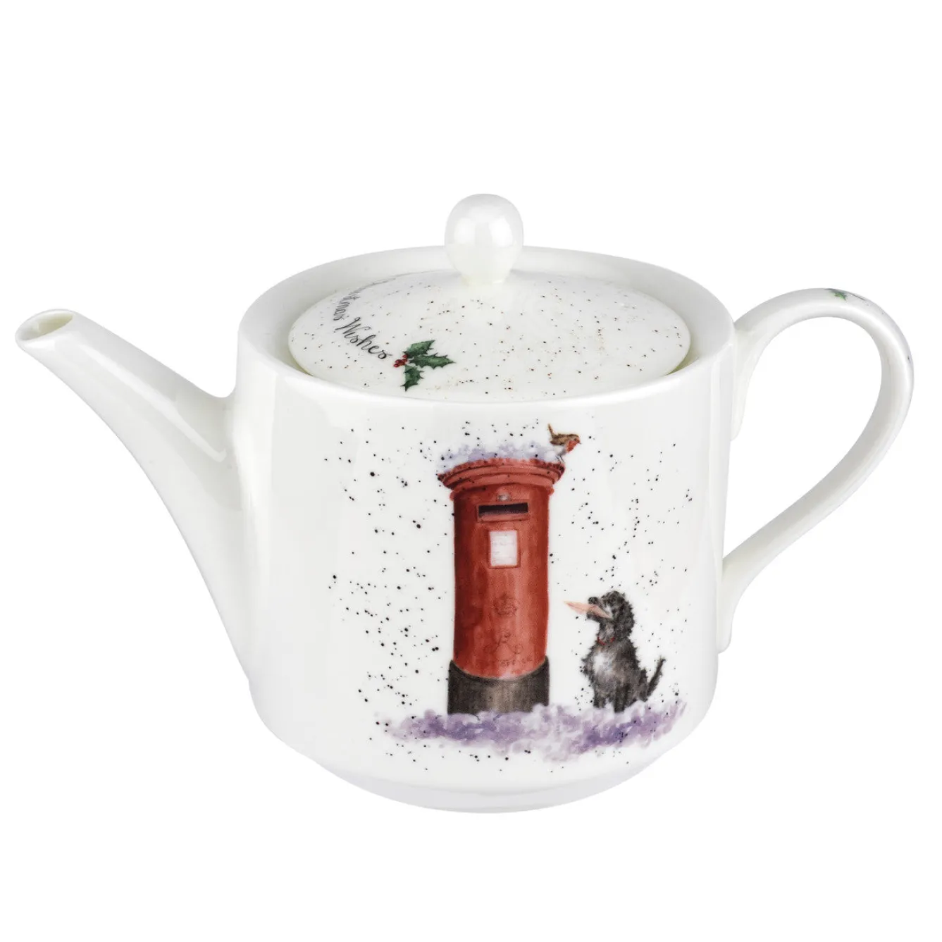 Wrendale Designs Tea|Teapots-'Christmas Wishes' Fine Bone China Teapot