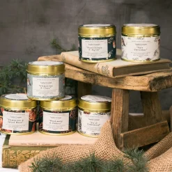 Toasted Crumpet Christmas-Clementine & Clove Candle in a Matte Gold Tin