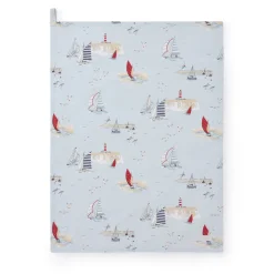 Sophie Allport Tea|Tea Towels-Coastal Boats Tea Towel