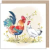 Paper Shed Design Greeting Cards-Cock and Hen Greetings Card