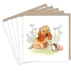 Paper Shed Design Greeting Cards-Cocker Spaniel Sitting with Hedgehog Set of 5 Notecards