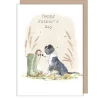 Paper Shed Design Father's Day|Greeting Cards-Collie Dog & Hedgehog Father's Day Greetings Card