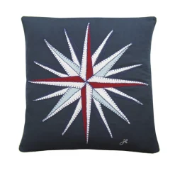 Jan Constantine Pillows & Throws-Compass Pillow