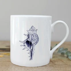 Toasted Crumpet Seaside-Conch Bone China Mug Boxed
