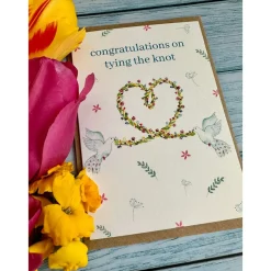 Jen Winnett Greeting Cards-Congratulations on Tying the Knot Eco-card