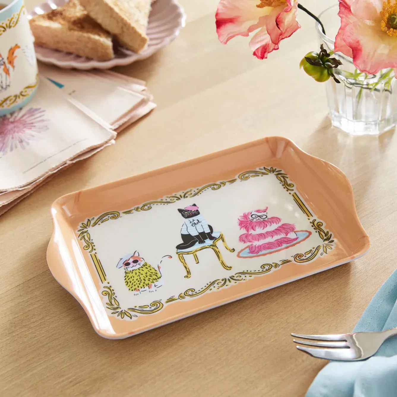 Ulster Weavers Trays|Melamine-Cool Cats Small Scatter Tray