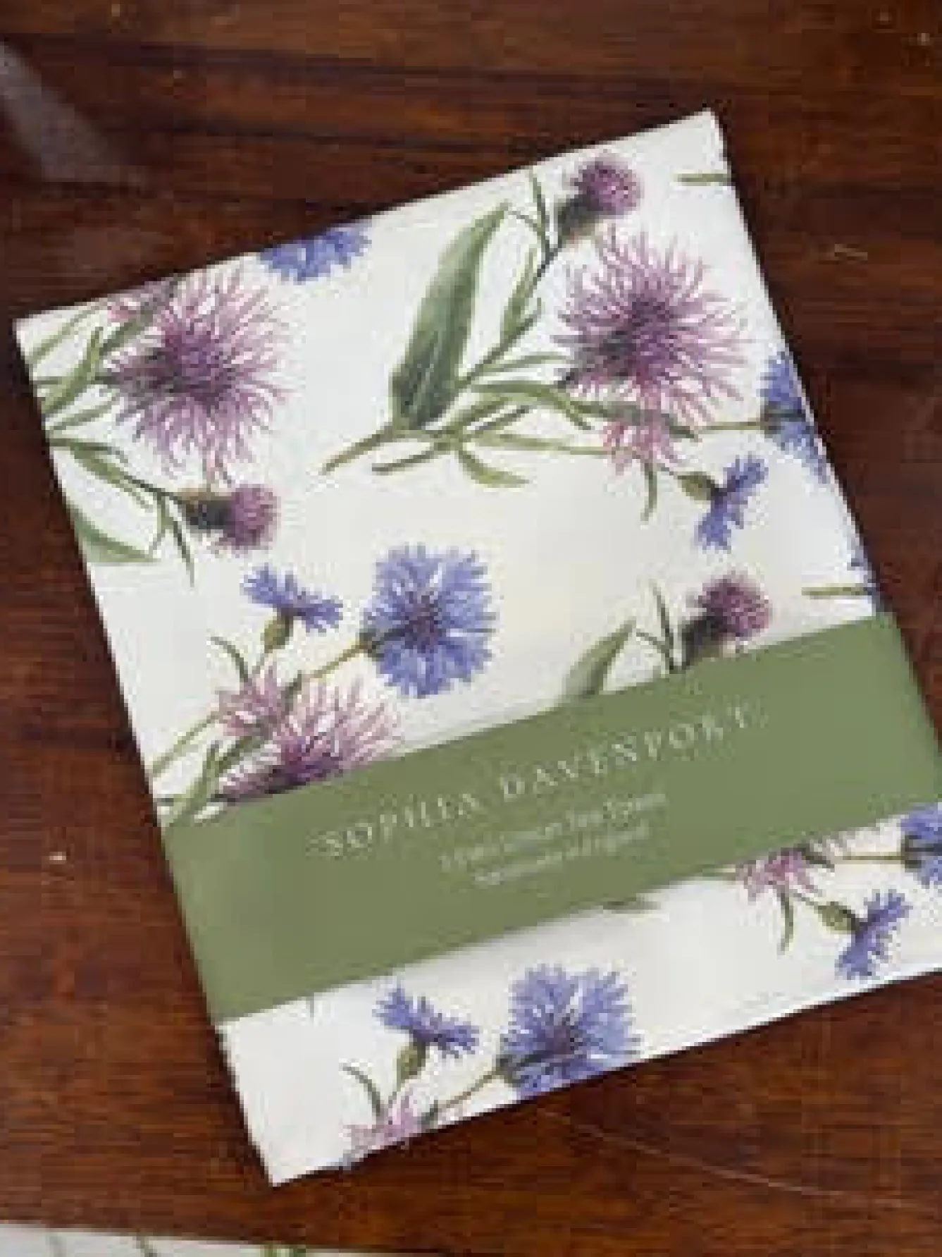 Sophia Davenport Tea|Tea Towels-Cornflower and Knapweed Linen Union Tea Towel