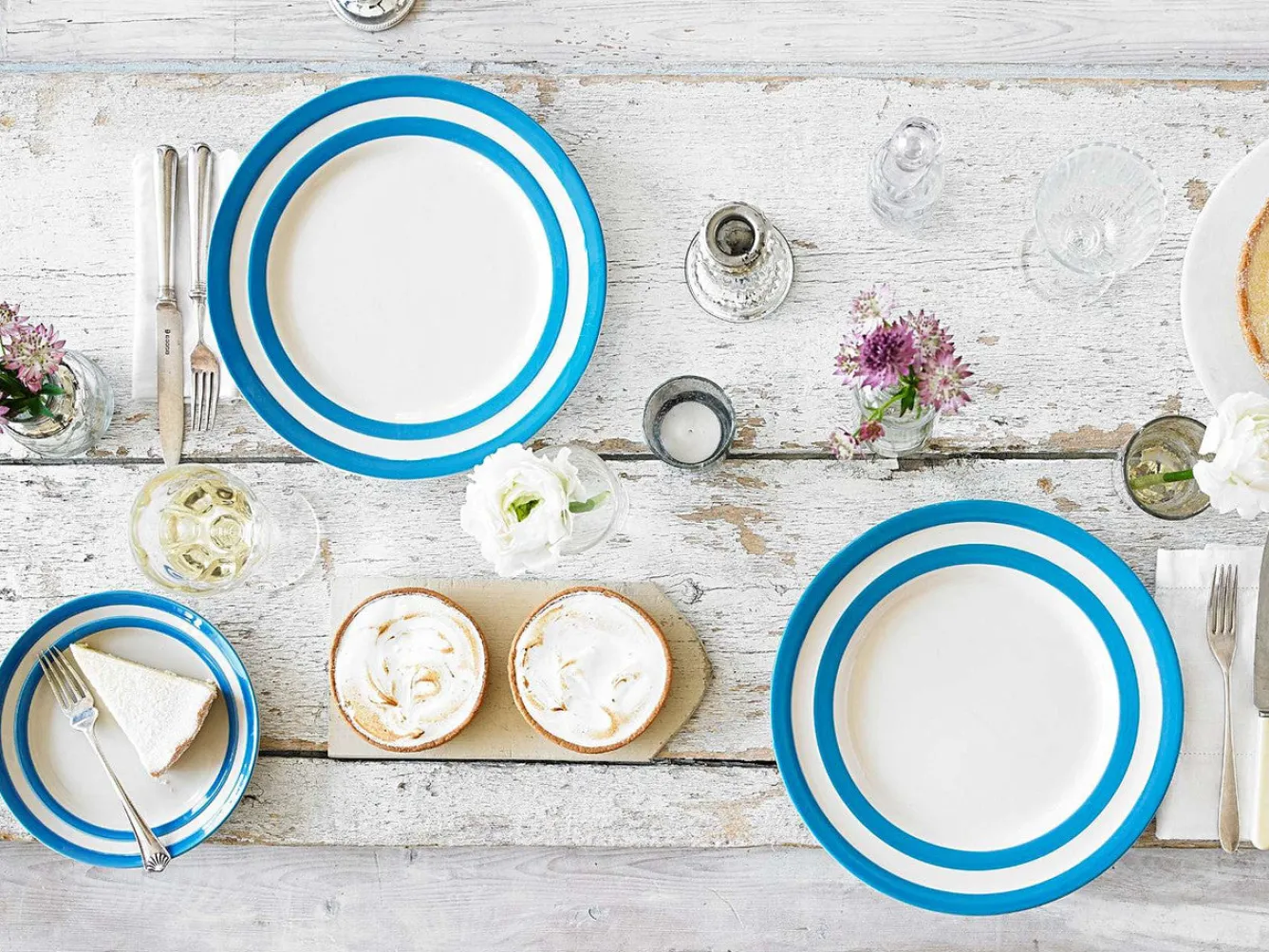 Cornishware Plates-7 in Side Plate