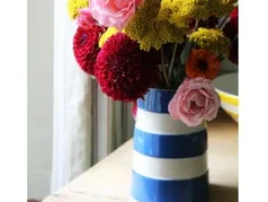 Cornishware Kitchenware-Lighthouse Medium Blue Vase