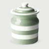 Cornishware Storage|Storage Jars-Willow Green Large Storage Jar 168cl