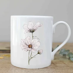 Toasted Crumpet Flowers & Garden-Cosmos Bone China Mug Boxed