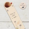 Ginger Betty Books-Cosy Up Hedgehog Wooden Book Mark