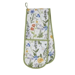 Ulster Weavers Oven Gloves/Mitts-Cottage Garden Double Oven Glove