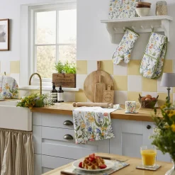 Ulster Weavers Oven Gloves/Mitts-Cottage Garden Double Oven Glove