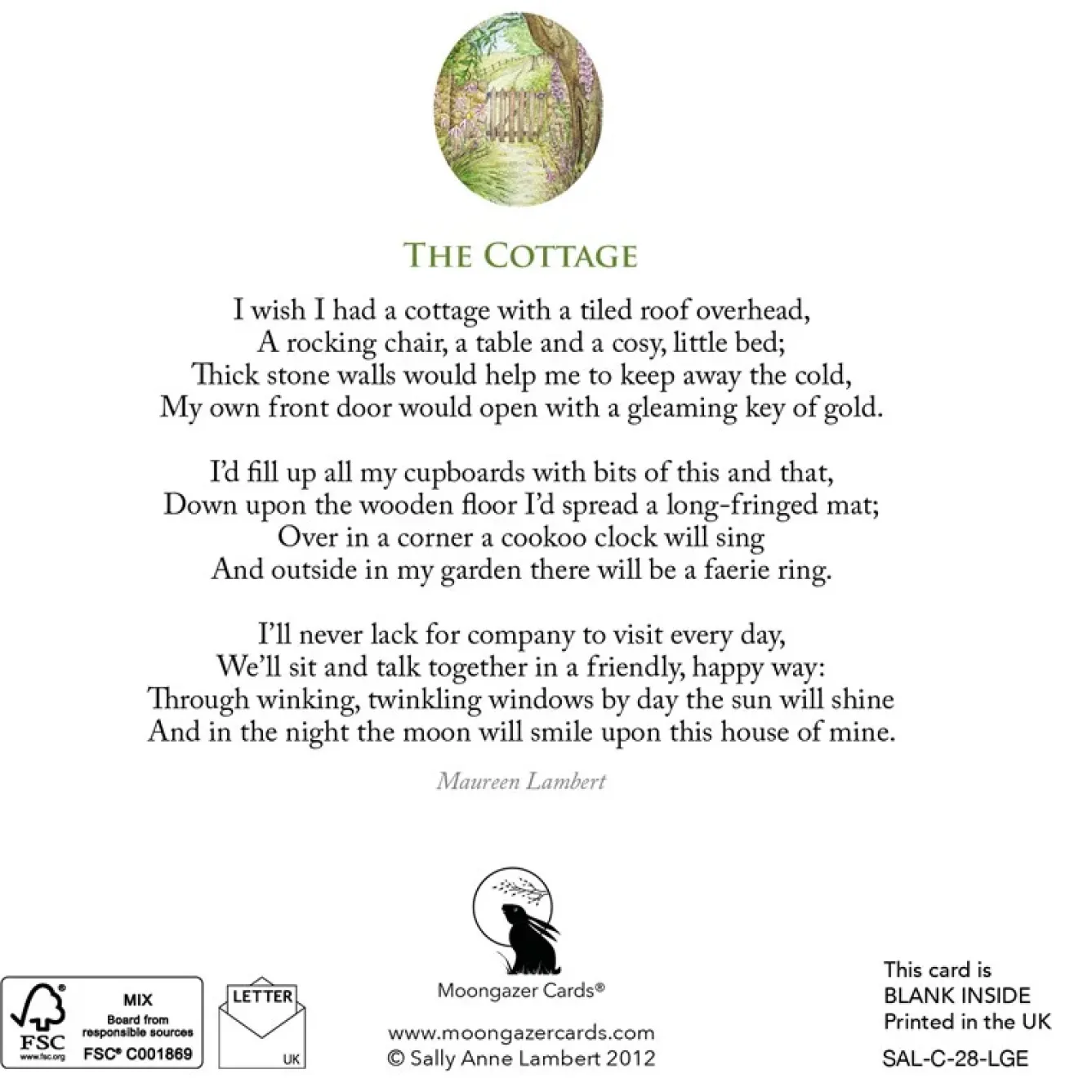 Moongazer Cards Greeting Cards-Cottage Garden Faeries Greeting Card