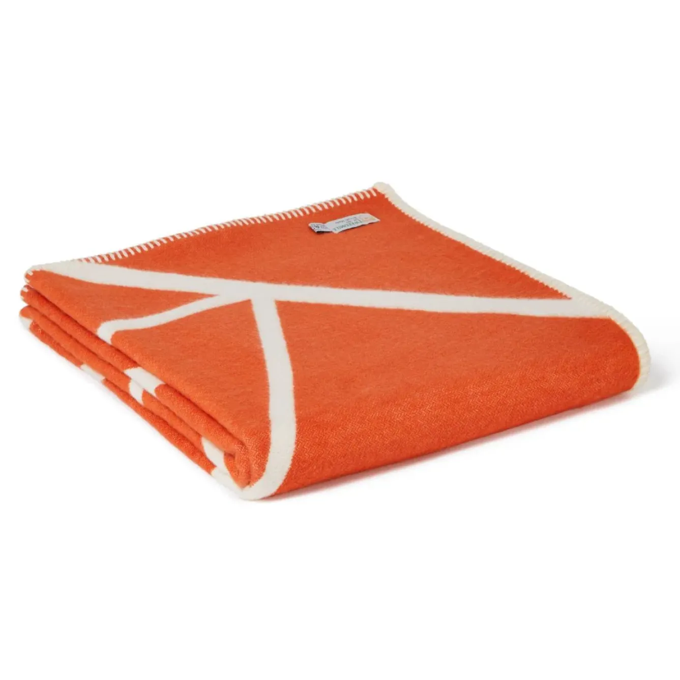 Tweedmill Textiles Ltd Pillows & Throws-Cotton Twig Throw Cinnamon with Cream