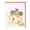 Wrendale Designs Greeting Cards-'Crackers about Cheese' Blank Greetings Card