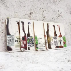Corinne Alexander Father's Day|Coasters-Craft Beer Coaster Set by