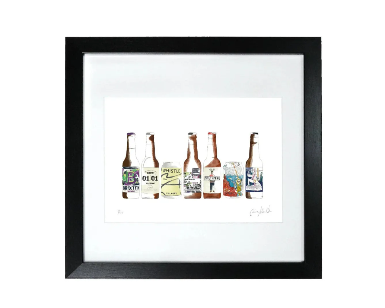 Corinne Alexander Art-Craft Beer Print by