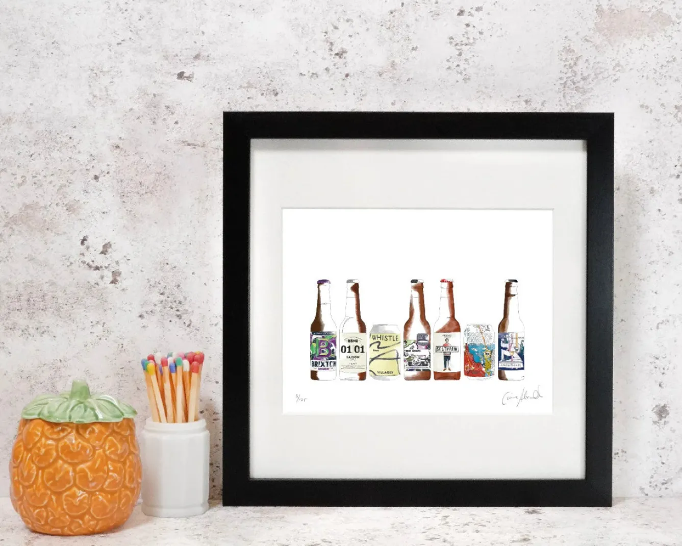 Corinne Alexander Art-Craft Beer Print by