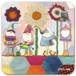 Emma Ball Tea|Coasters-Crafting Gnomes Coaster