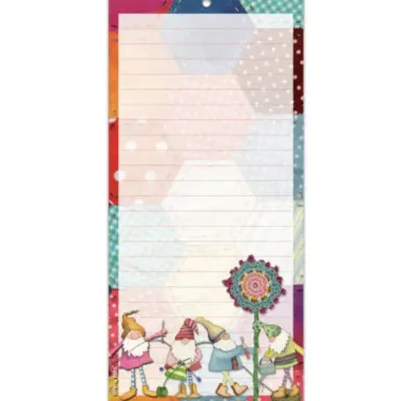Emma Ball Stationery-Crafting Gnomes Lined Magnetic Pad