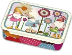 Emma Ball Storage-Crafting Gnomes Mini Slider Tin