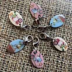 Emma Ball Crafts-Crafting Gnomes Set of 6 Crochet Markers in a Pocket Tin