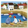 Emma Ball Greeting Cards-Crail Picnic Greetings Card
