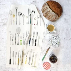 Corinne Alexander Tea|Tea Towels-Cutlery Draw Tea Towel by