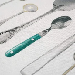 Corinne Alexander Tea|Tea Towels-Cutlery Draw Tea Towel by