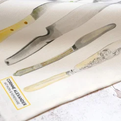 Corinne Alexander Tea|Tea Towels-Cutlery Draw Tea Towel by