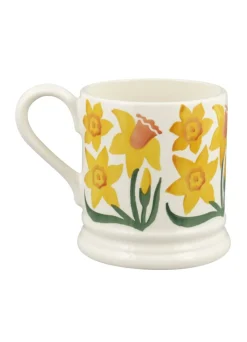 Emma Bridgewater Flowers & Garden-Daffodil Hand-Stamped 1/2 Pint Mug