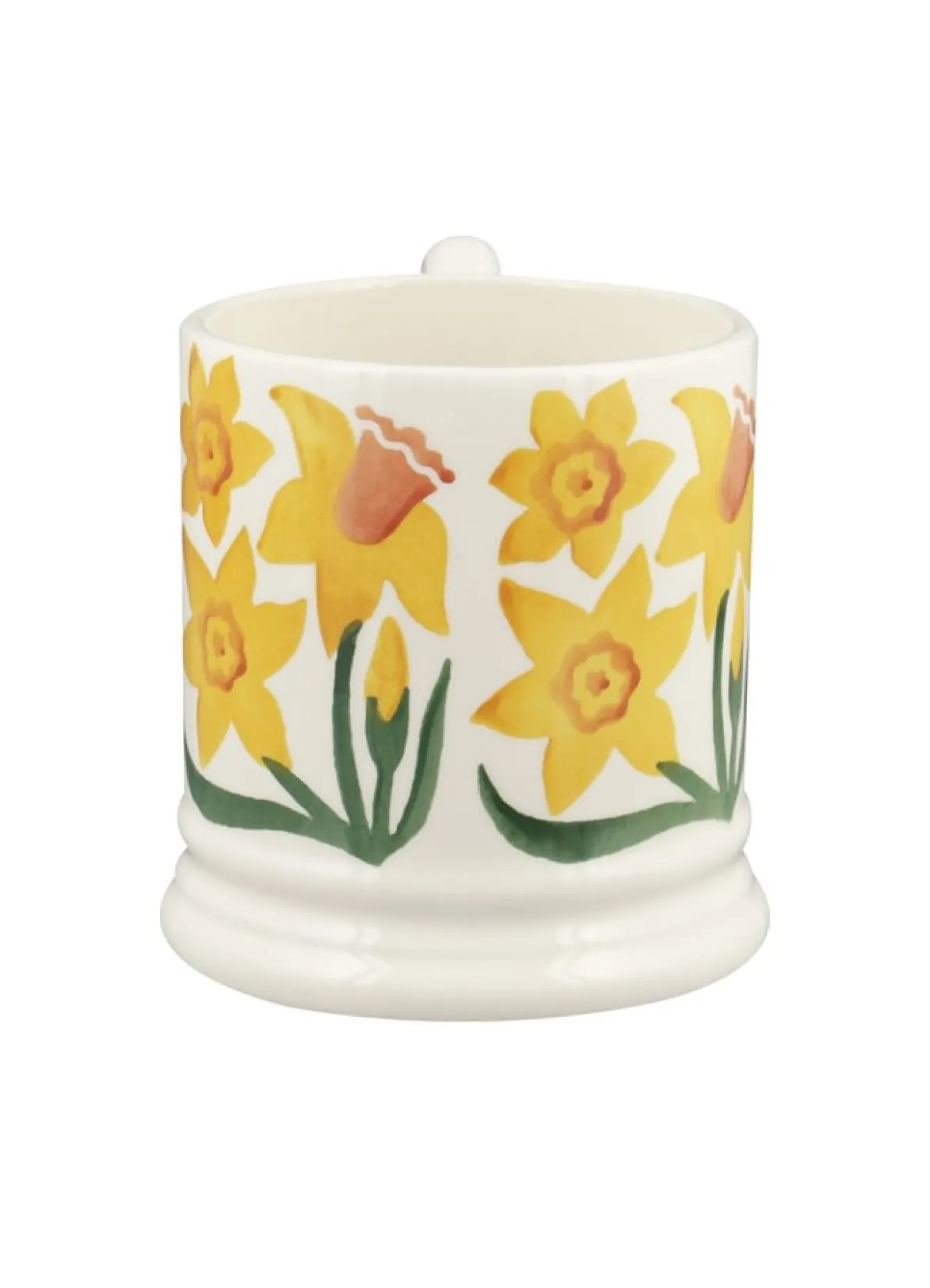 Emma Bridgewater Flowers & Garden-Daffodil Hand-Stamped 1/2 Pint Mug
