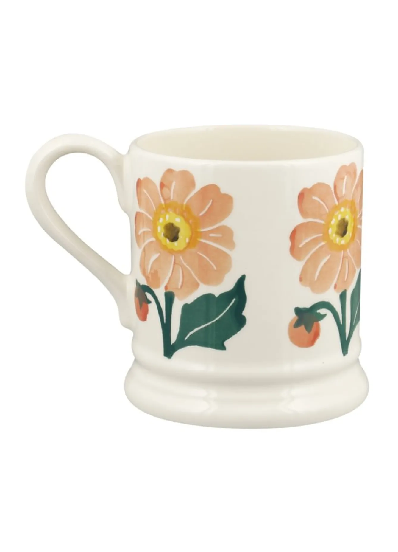 Emma Bridgewater Flowers & Garden-Dahlia Hand-Stamped 1/2 Pint Mug
