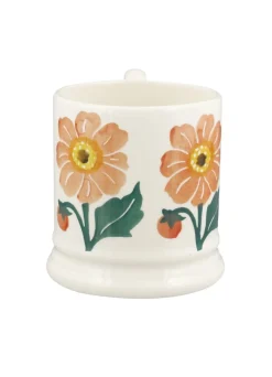 Emma Bridgewater Flowers & Garden-Dahlia Hand-Stamped 1/2 Pint Mug