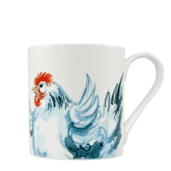 Jane Abbott Designs Tea|Chickens-Dancing Hen Bone China Mug