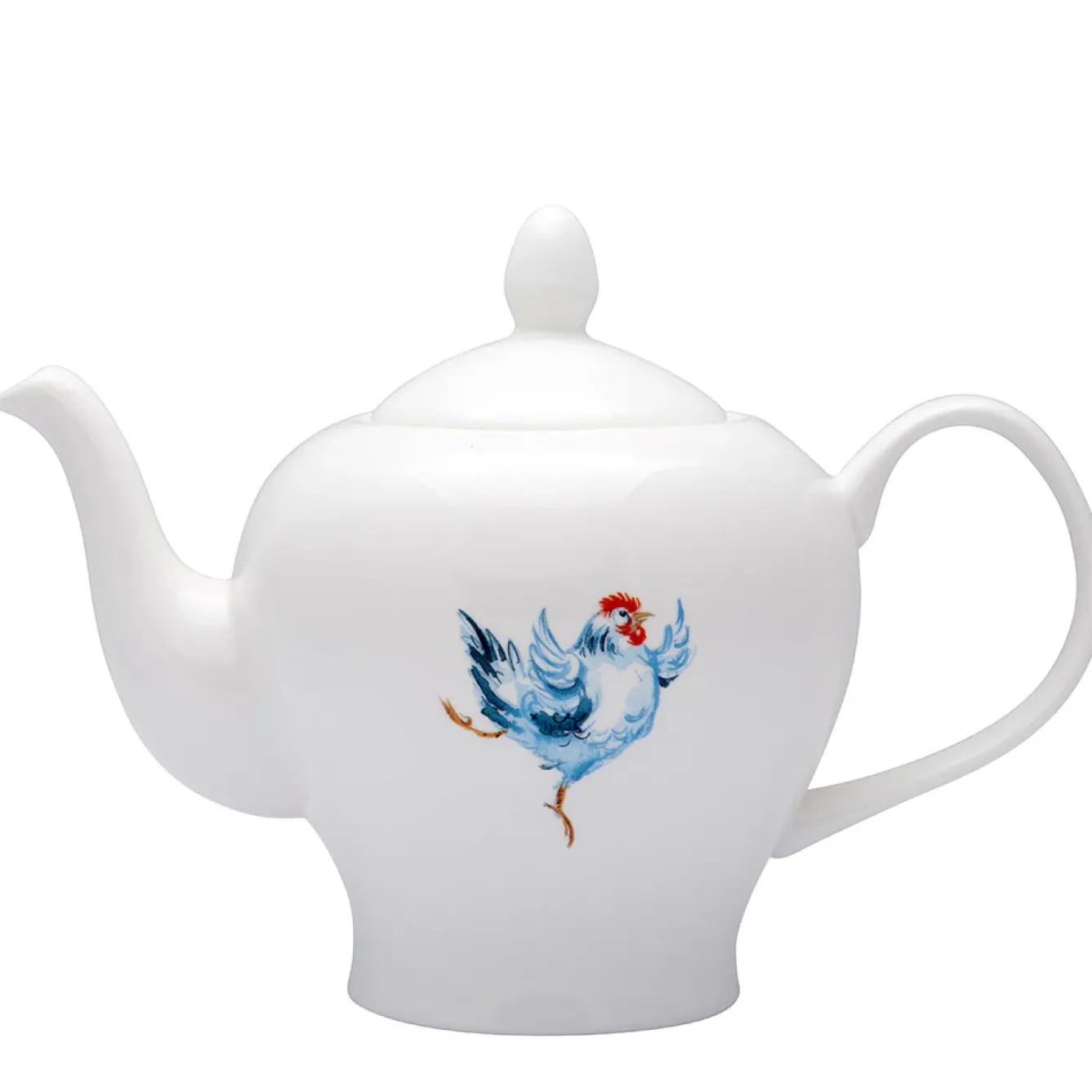 Jane Abbott Designs Tea|Tea-Dancing Hen Bone China Teapot