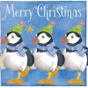 Emma Ball Christmas Cards|Christmas-Dancing Puffins Pack of 6 Christmas Cards