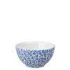 Burleigh Tea|Bowls & Dishes-Dark Blue Felicity Small Sugar Bowl - 3.75in/9.5cm