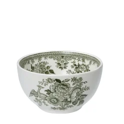 Burleigh Bowls & Dishes-Dark Green Asiatic Pheasants Mini Footed Bowl - 4.75in/12cm